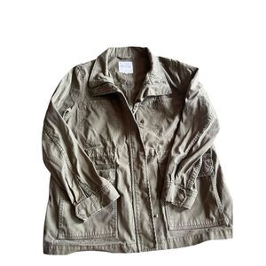 Madewell Women's Utility Jacket Olive Green‎ Size L Casual